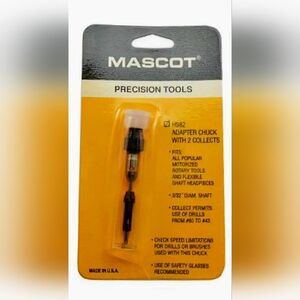 Mascot Precision Tools Adapter Chuck With 2 Collets H982